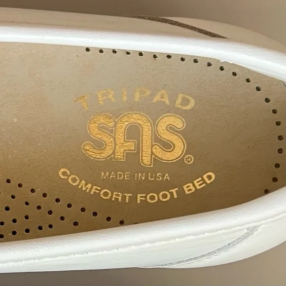 SAS San Antonio Shoemaker Simplify Slip On Loafer Comfortable White Size: 7 New - Picture 6 of 13